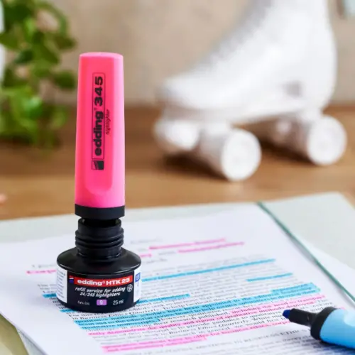 Oplaadbare markeerstift EDDING - Ecoline E24 - Roze