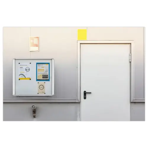 Buitenvitrine waterdicht met opklapbare deur 6A4