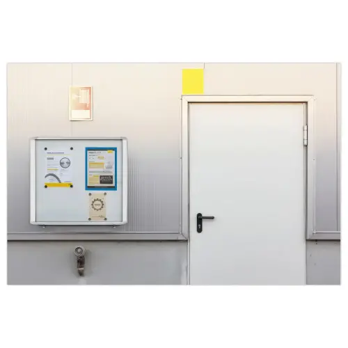 Waterdichte buitenvitrine met hefdeur 15A4
