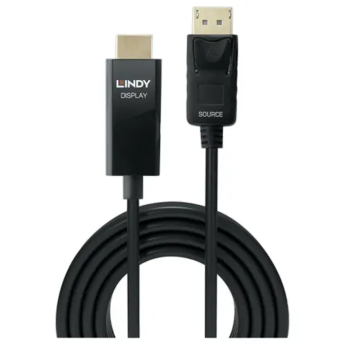 Active DisplayPort-naar-HDMI-adapterkabel met HDR 1m