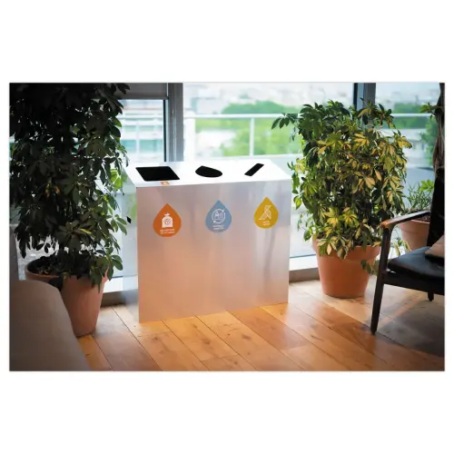 Afvalbak 3-stromen 60L