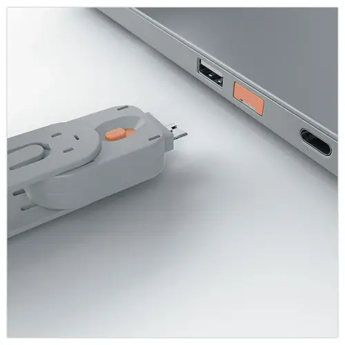 USB Type A-poortblokkeringssleutel - 4 sloten - Oranje - LINDY