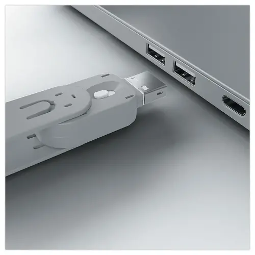 USB Type A-poortsleutelblokkering - 4 sloten - Wit - LINDY