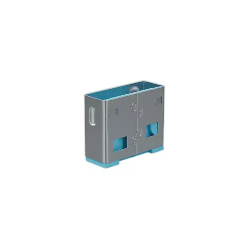 USB Type A poortblokkering (zonder sleutel) - Set van 10, Blauw