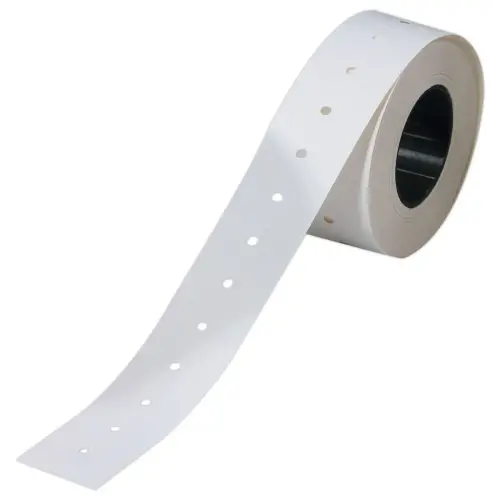 6 Rolletjes van 1000 etiketten 21x12mm wit voor klem 146492