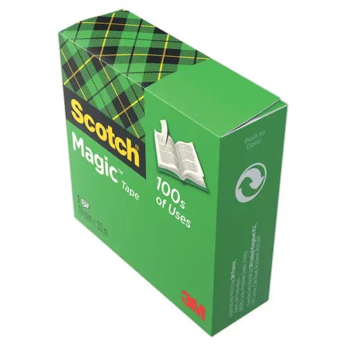 24  Rol 24 onzichtbare plakbriefjes SCOTCHMagic 810 - 33m x 19mm 