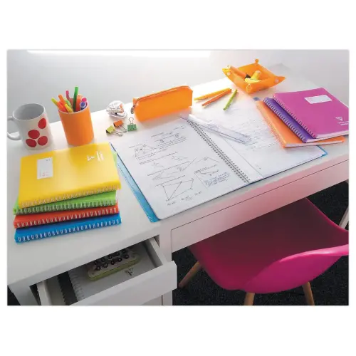 Spiraalnotitieboek 160p KOVERBOOK A4+ 22,9x29,7cm SEYES perforatie 4 gaten 