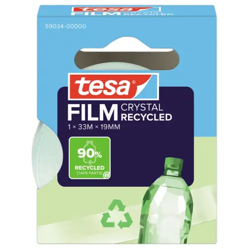 Transparante plakbandrol Tesafilm® Eco & Crystal 33m x 19mm