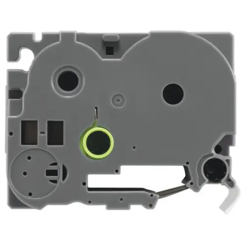 Ruban comp BROTHER TZE 251 24mm wit met zwarte afdruk