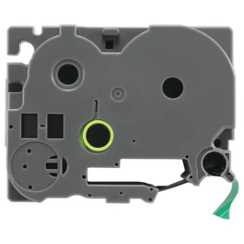 Ruban comp BROTHER TZE 751 24mm - zwart/groen 