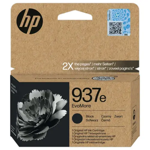 Inktcartridge 937e EvoMore HP - Zwart