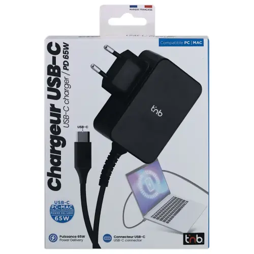 Universele laptop oplader 65W / USB C