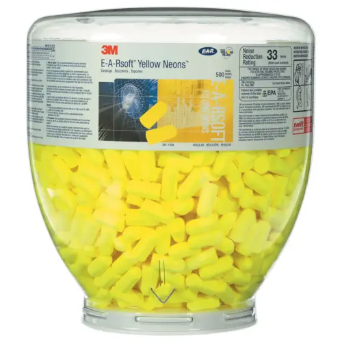 Fles met oordopjes E-A-Rsoft - 500 paar - Demping 34 dB - 3M