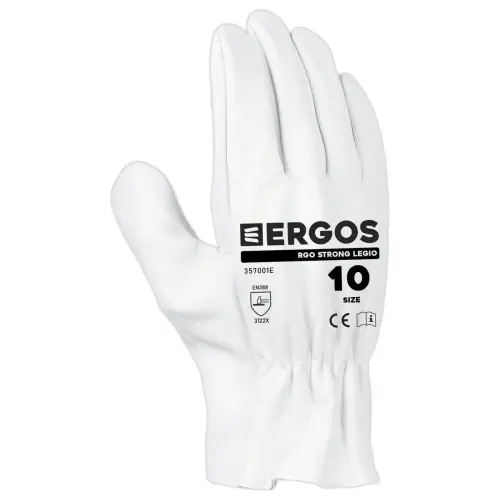 12 Zware hanthandschoenen 357001E NATUURLIJK ERGOS - Maat 7 - RG