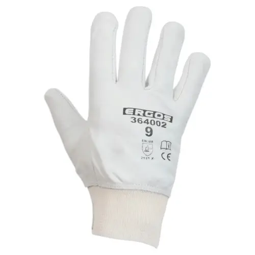 12 paar Ergos handschoenen - Maat 11 - wit - RG 