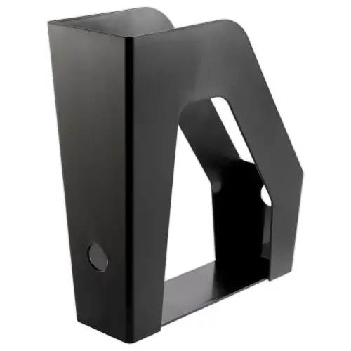Zwarte tijdschriftenhouder ACCESS - Rug: 9,8 cm