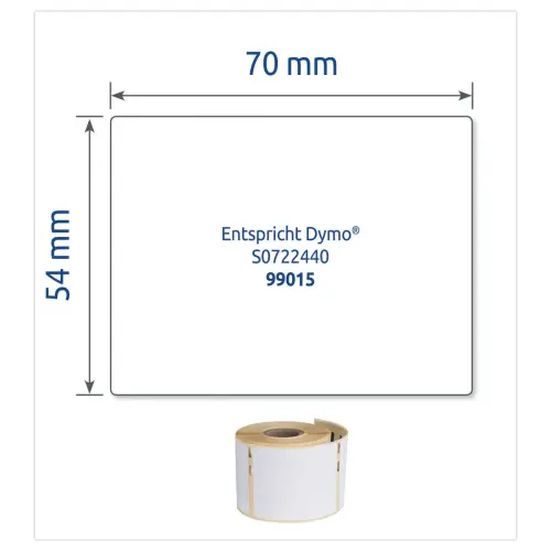 Etiketrol 54x70mm voor DYMOLabelWriter 450