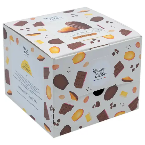 30 Hazelnoot madeleines met melkchocolade - Maison Colibri