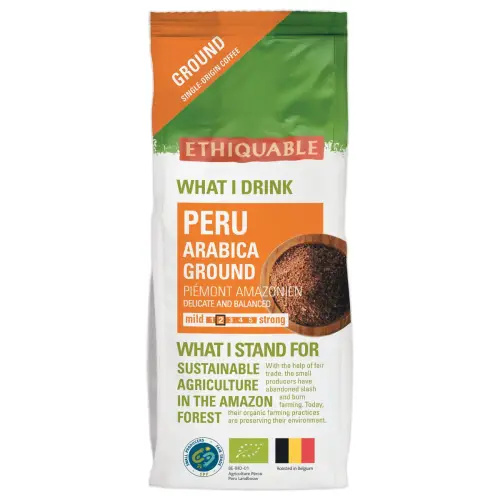 Gemalen koffie uit Peru 250g - Ethiquable