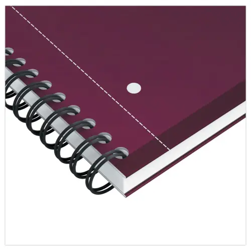Spiraalnotitieboek A4+, 160p, 5x5, Oxford international Rood 