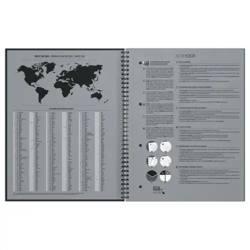 Spiraalnotitieboek A4+, 160p, 5x5, Oxford international Groen
