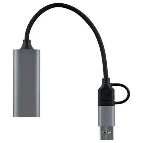 USB/RJ45-adapter - 1GBPS - Grijs