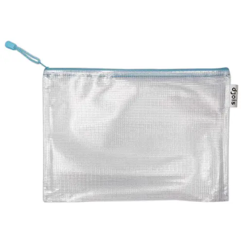 6 Zachte A4 zip DJOIS mappen - Assortiment kleuren