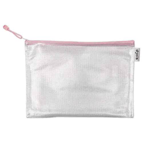 6 Zachte A4 zip DJOIS mappen - Assortiment kleuren
