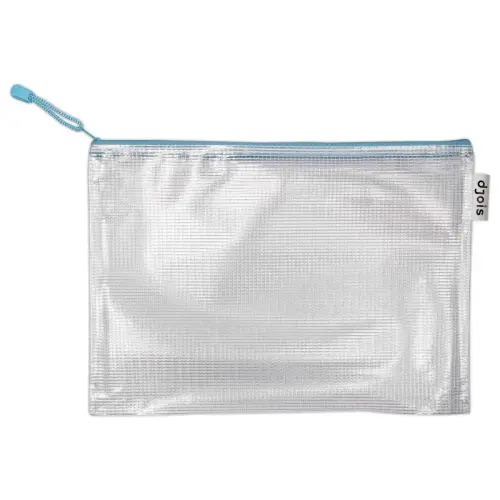 6 Zachte A4 zip DJOIS mappen - Assortiment kleuren