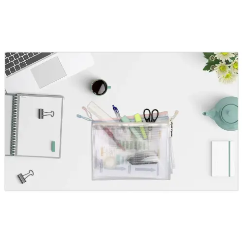 6 Zachte A4 zip DJOIS mappen - Assortiment kleuren