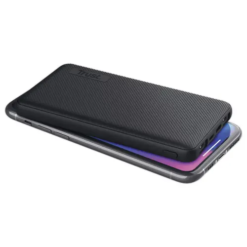 Externe batterij Powerbank Trust PrimoEco 10.000 mAh - Zwart