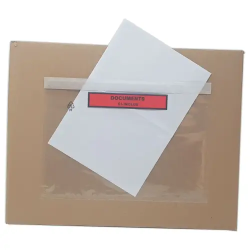 1000 Documenthoezen bijgevoegd voor A5 PP bedrukt 228x165 mm