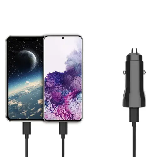 USB-C autolader + type C kabel 1M