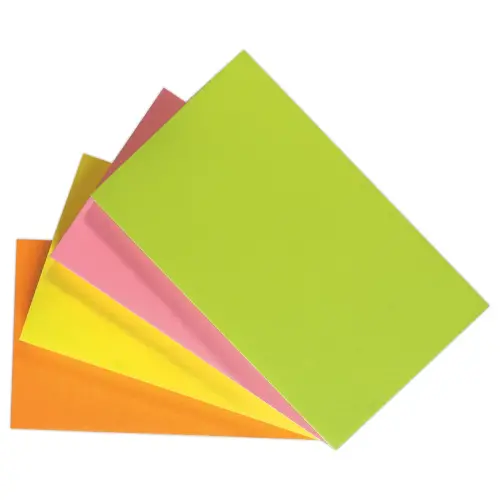 Blok zelfklevende memoblaadjes 125 x 75 mm Fluogeel