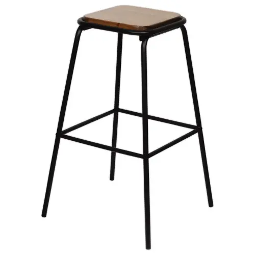 2 OSLO krukken hout/zwart gemonteerd