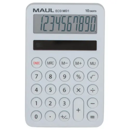 Zakrekenmachine Maul ECO DESIGN MD1 + zonne-energie 10 cijfers