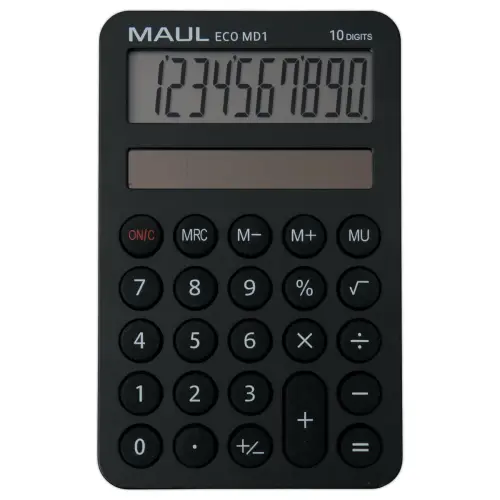 Zakrekenmachine Maul ECO DESIGN MD1 + zonne-energie 10 cijfers