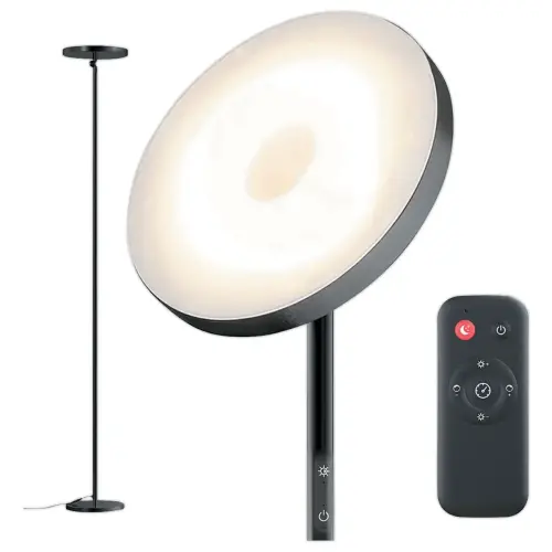 LED Vloerlamp Full Moon - Zwart