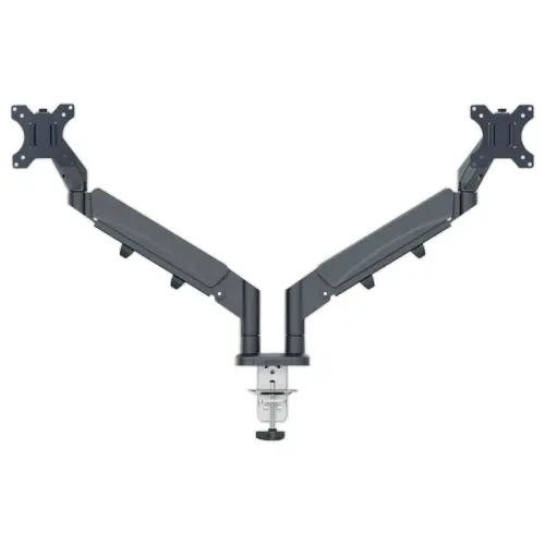 Leitz ruimtebesparende dubbele schermarm - Grijs