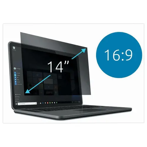 Verwijderbaar privacyfilter 2 richtingen voor laptops 14" 16:9 