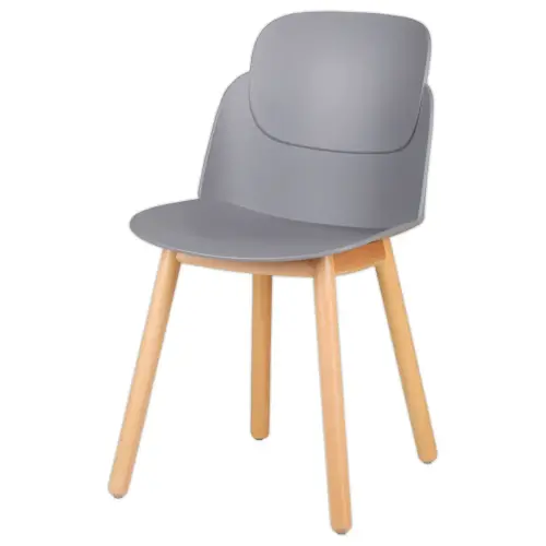 2 TULIPANENSTOELEN GRIJS GEMONTERRD