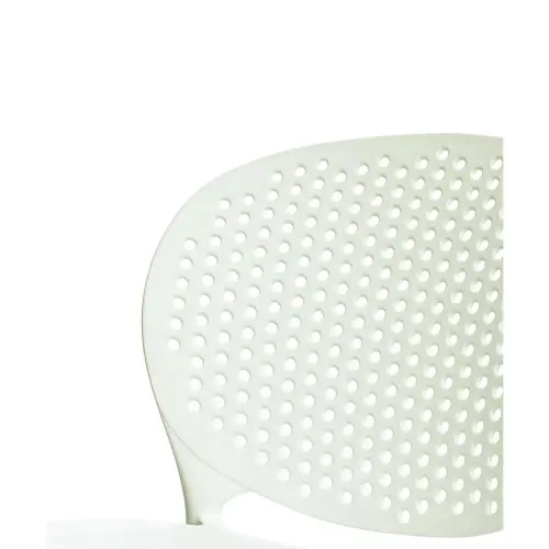 2 Stoelen voor binnen - buiten van wit polypropyleen