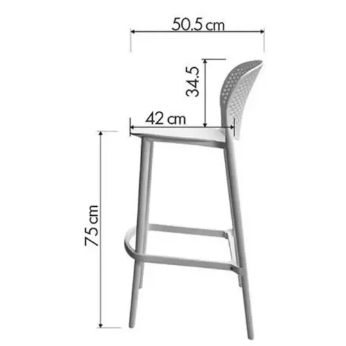 2 BUIKSTOELEN BINNEN / BUITEN WITTE POLYPROPYLEEN