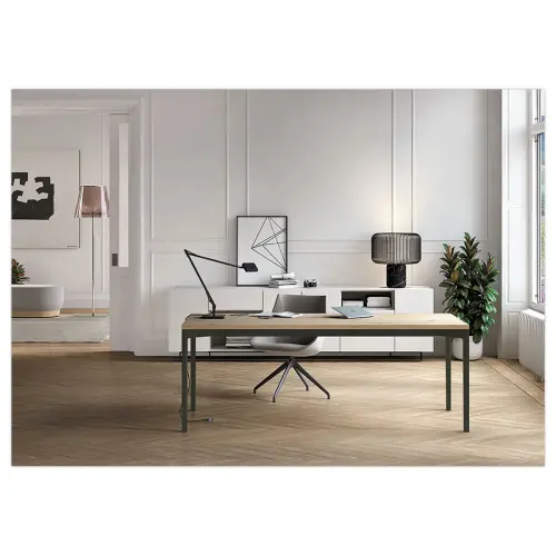 BUREAU BASTIA L 140 EIK VENEER / GROEN