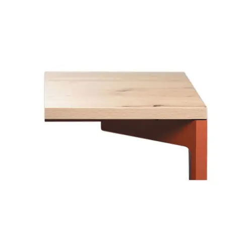 Bureau Bastia B 160 geaderde eik/terracotta