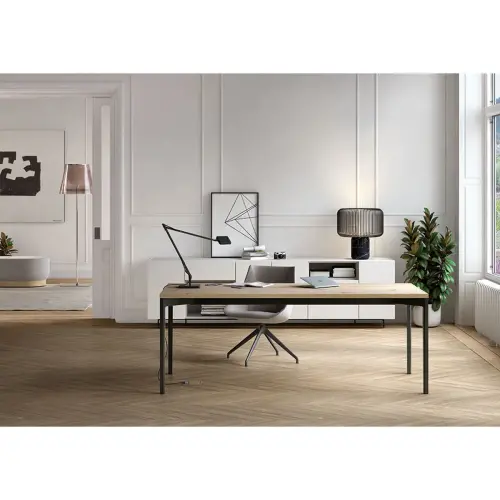 Bureau Bastia B 160 geaderde eik/antraciet