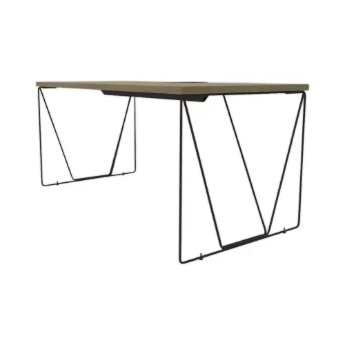 BUREAU BEAUNES L 160CM EIKEN VAAT / ZWART
