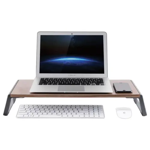 Ergonomische steun voor computerscherm met 4 USB-poorten