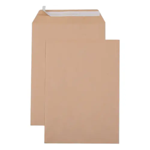 250 gerecycleerde kraft enveloppen 24 260x330mm 90g siliconenband
