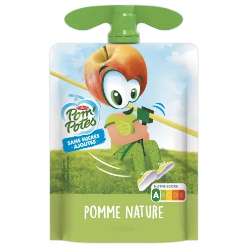 18 Appelmoes POM'POTES® Zonder toegevoegde suikers x24